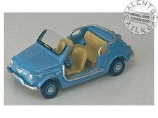 PIZK001 1:87 H0 Auto modello Fiat 500 "Spiaggina" di colore azzuro
