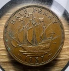 Photo of a 1937 George VI Half Penny from an eBay listing that sold on May 12, 2026