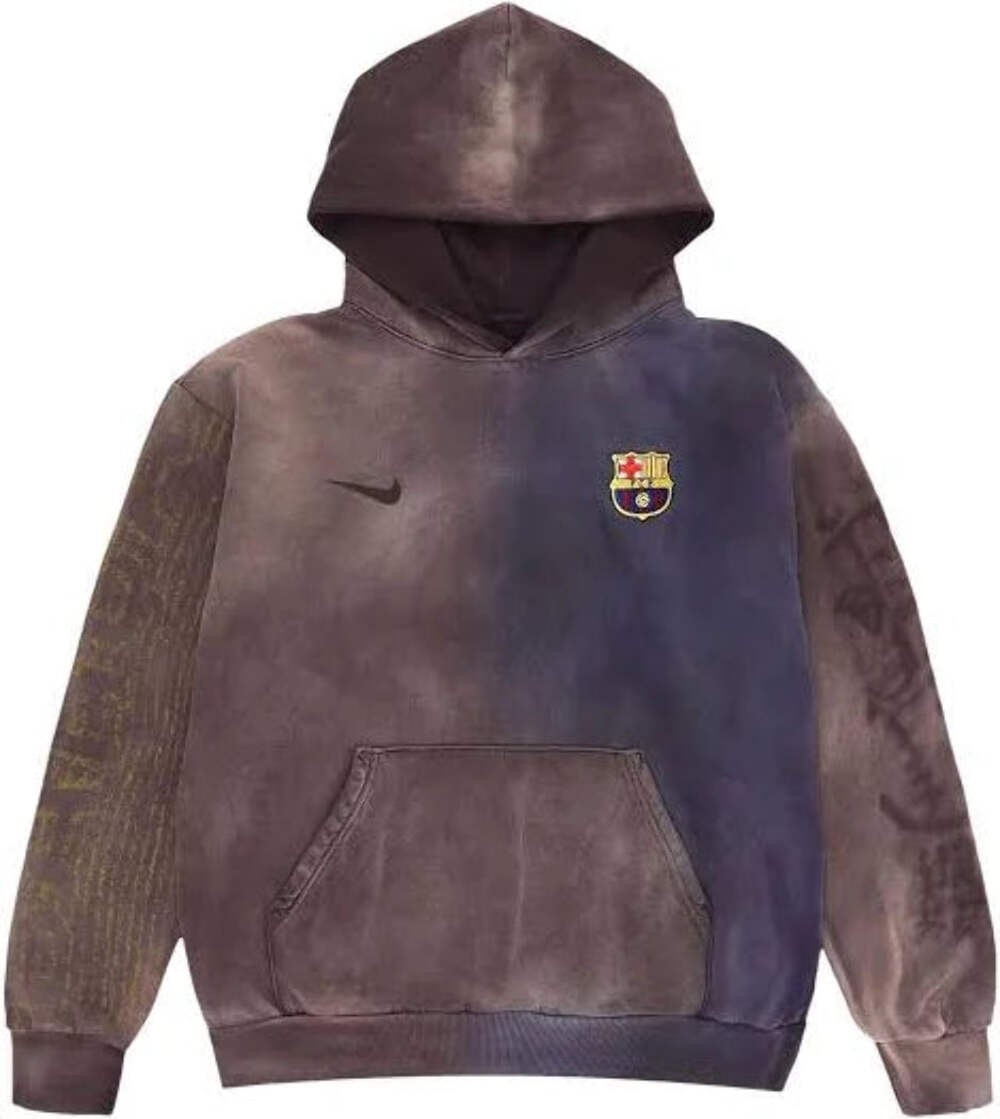 Nike X FC Barcelona Split Dye Hoodie Travis Scott Cactus Jack Mens
