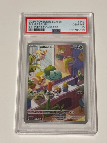 PSA 10 Bulbasaur 143/142 Sv07: Stellar Crown Holo