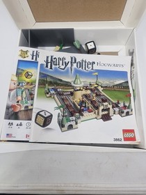 LEGO 3862 Harry Potter Hogwarts Board Game Discontinued w/Box Mini Figs READ
