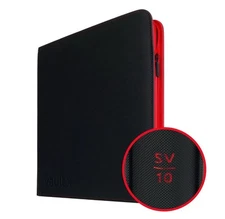 VaultX Black/Red Pokemon SV10 - 12 Pocket Exo-Tec Zip Binder - New