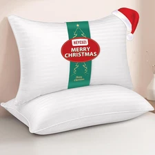 Queen Size Bed Pillows - Premium down Alternative Cooling Pillows Set of 2 for S