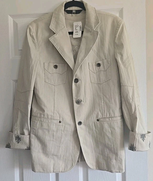 Men's House of Howe  Gothic Ecru Blazer Jacket Size 38  NWT - Image 2 of 4