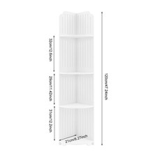 Corner Shelf, 4 Tiers Bathroom Storage Organizer For Kitchens Laundry Rooms
