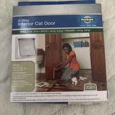 PetSafe Small Pet 2-way Indoor Flap Door Interior Use Dog Cat up to 15lbs