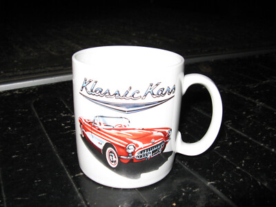 Chevrolet Corvette Coffee Mug Cup 1957 Chevy Car 50's Red Klassic Kars &  Card GM | eBay