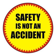 Safety is not an Accident Hard Hat Sticker Helmet Decal Construction Foreman
