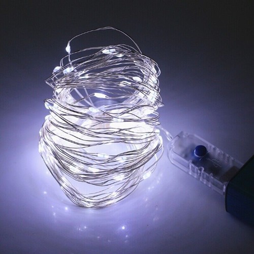 20-200LED Fairy String Lights Micro Rice Copper Wire Light Battery Operated UK - Picture 4 of 16