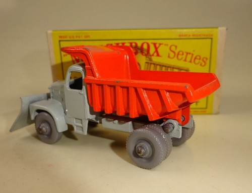 Matchbox RW 16C Scammell Snow Plough grau/orange rare graue Räder in "D" Box - Picture 3 of 11