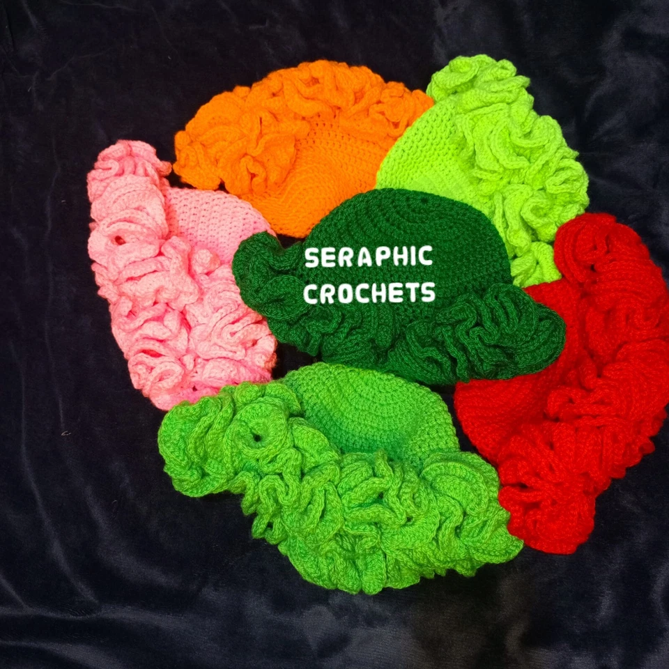 Crochet Ruffle Hat Pattern PDF, No Physical Item - Image 4 of 4