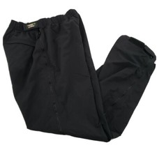 VINTAGE LL Bean Pants Womens Medium Black Nylon Side Zippers USA Made Ladies M