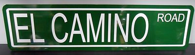 EL CAMINO ROAD Metal Street Sign Chevy  SS 396 454 Super Sport Classic Garage