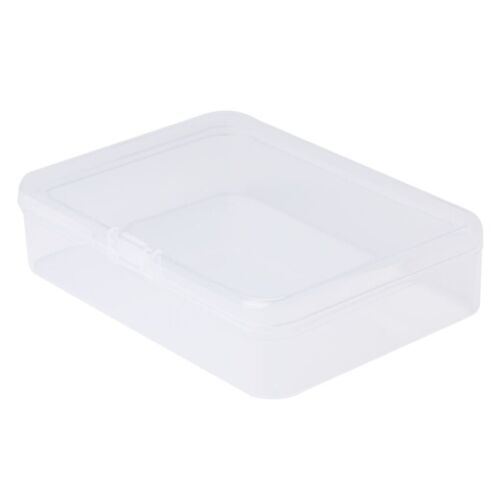 Rectangular Plastic Clear Transparent Storage Box Collection Container Organizer - Picture 1 of 8
