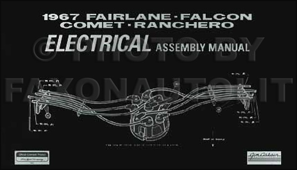 1967 Ford Elektrisch Montage Manuell Falcon Fairlane Ranchero Comet Kabelbaum-image