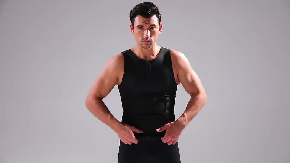 Sweat Vest For Men, Waist Trainer, Sauna Suits, Neoprene Bodyshaper, Running Vest, Tank Top, Training, Gymshirt (Color : Noir, Size : XL
