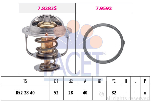 Facet Thermostat FüR Mazda MX-3,MX-6,PREMACY,XEDOS 6 9; Ford Ranger-image