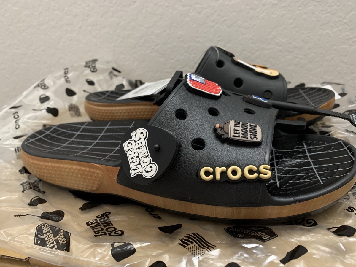 LUKE COMBS X CROCS CLASSIC BOOTLEGGER SLIDE Men\'s 8 Womens Sz 10 Luke Combs Crocs Bootlegger Slide M6/W8 main image 3
