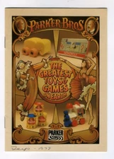 PARKER BROTHERS Bros GREATEST TOYS AND GAMES ON EARTH 1977? Canada Board Booklet