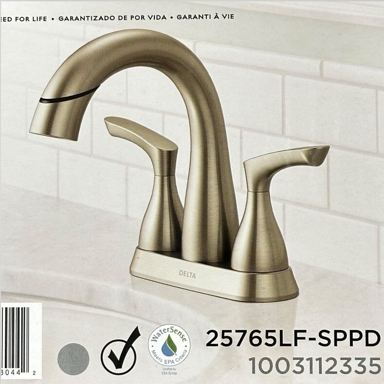 Delta Broadmoor Bath Sink Faucet 4” Ctr Lot of 2 Brushed Nickel Pull