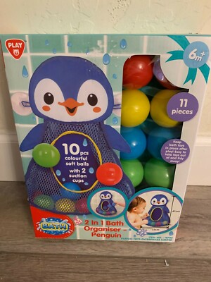 Playgo Toys 2 in 1 Bath Organizer Penguin 6m+