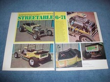 1923 Ford T-bucket Roadster Street Rod Article Steerable 6-71