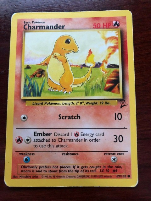 Charmander Original 1995 Authentic Vintage 69/130 Near Mint | eBay
