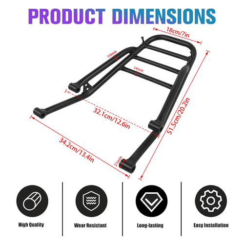 Luggage Rack Rear Carrier Cargo Holder For Honda CL300 CL500 2023-2024 SCL500 - Picture 3 of 10