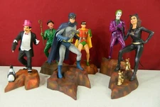 Moebius Batman & Robin Series Professionally Airbrushed Built 6 Models 