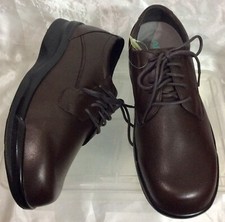 APEX Comfort Diabetics Chocolate Brown Leather Lace Up Shoes Men's 10 X-Wide