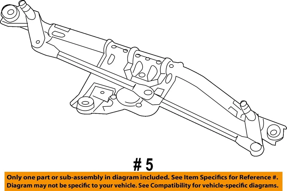 Enlace de limpiaparabrisas usado se adapta a: Lincoln Mks 2010 grado A Foto 4 de 4