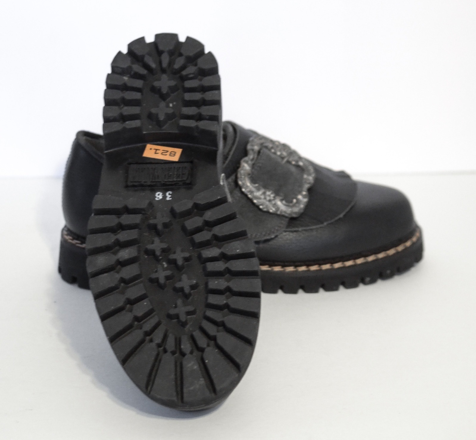 Geier Wally Wally Wally Austria Black Leather Fringe Buckle Oxford Style shoes 36, 5 - 5.5 8e601d Geier Wally Wally Wally Austria Black Leather Fringe Buckle Oxford Style shoes 36, 5 - 5.5 8e601d