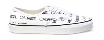 PALACE SKATEBOARDS CALVIN KLEIN CK1  VANS CALVANS AUTHENTIC WHITE DS SIZE 10.5