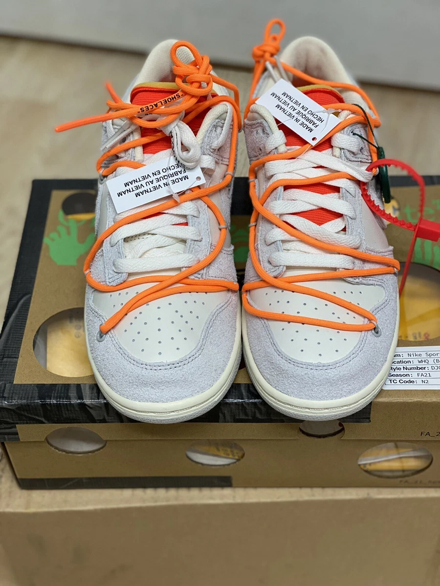 Size 8 - Nike Dunk Low x Off-White Lot 31 Of 50