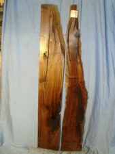 #4057 Two Live Edge Black Walnut Slabs Rustic Lumber