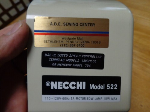 Necchi 522 523 Sewing Machine Motor Cover Part Vintage - Picture 5 of 6