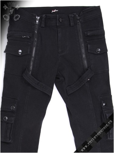 Punk Rave Pantaloni con tasche nero uomo dark metal rock | eBay
