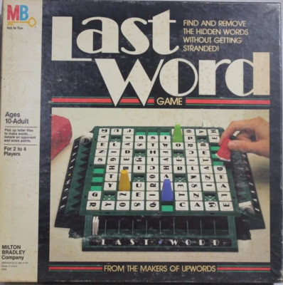 Last Word Find & Remove the Hidden Words Board Game Complete MB 1985