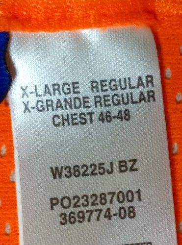 Men's Walls Blaze Orange Reflective Hunting Construction Mesh Safety Vest Sz XL - Picture 4 of 7