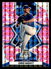 2022 Panini Mosaic Chris Bassitt Pink Camo Prizm #27 - New York Mets