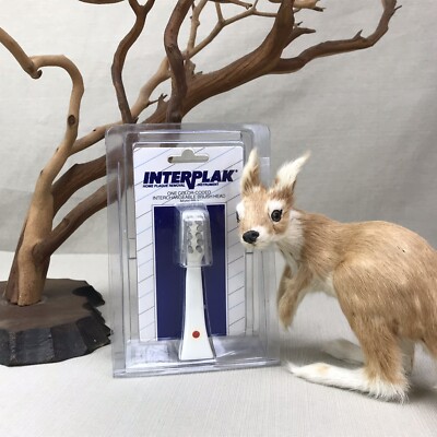 INTERPLAK Color-Coded Interchangeable Brush Head Vintage 1991 RB-1 Red