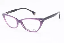 NEW STATE BELLEVUE ORCHID BLACK PURPLE AUTHENTIC DESIGNER EYEGLASSES 49-17