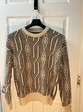 Vintage Boat House Row Mens Sweater 80s Made In USA Multicolor VTG Size L