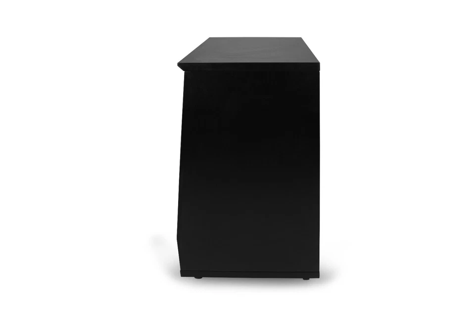 Estante de estudio en ángulo Gator Elite Series 12U con ruedas de bloqueo - Acabado negro Foto 4 de 4