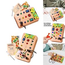 Toddlers Busy Board Switch Toy Montessori Toy for Children Kids Preschool