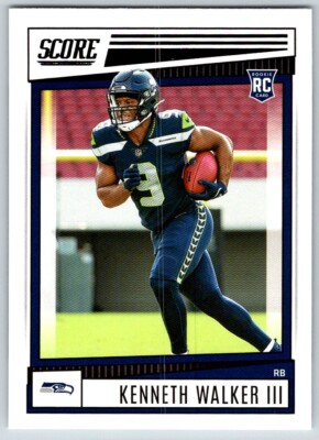2022 SCORE FOOTBALL KENNETH WALKER III ROOKIE RC SEATTLE SEAHAWKS