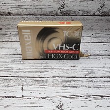 Maxell TC-30 VHS-C Premium High Grade HGX-Gold Camcorder Tape New DAMAGED SEAL 