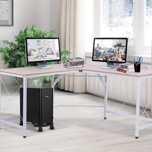 Adjustable PC Case computer CPU Stand Holder Floor Stand Trolley With 4 Casters - Picture 4 of 13