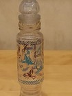 Vintage Janette Apothecary Glass 11" Jar Mid Century Turquoise Blue & Gold Birds — photo 7