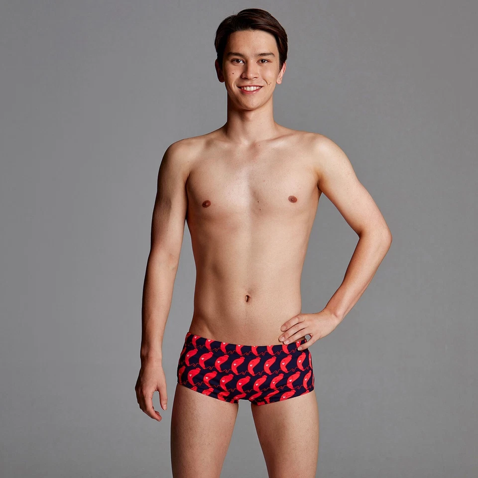 Funky Trunks Badehose Kinder Jungen The Great Sausage Run Badeshort Schwimmhose - Bild 4 von 4